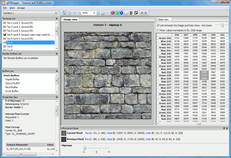 gDEBugger - Textures viewer